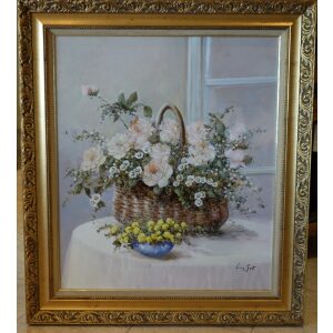 Flowers on a table