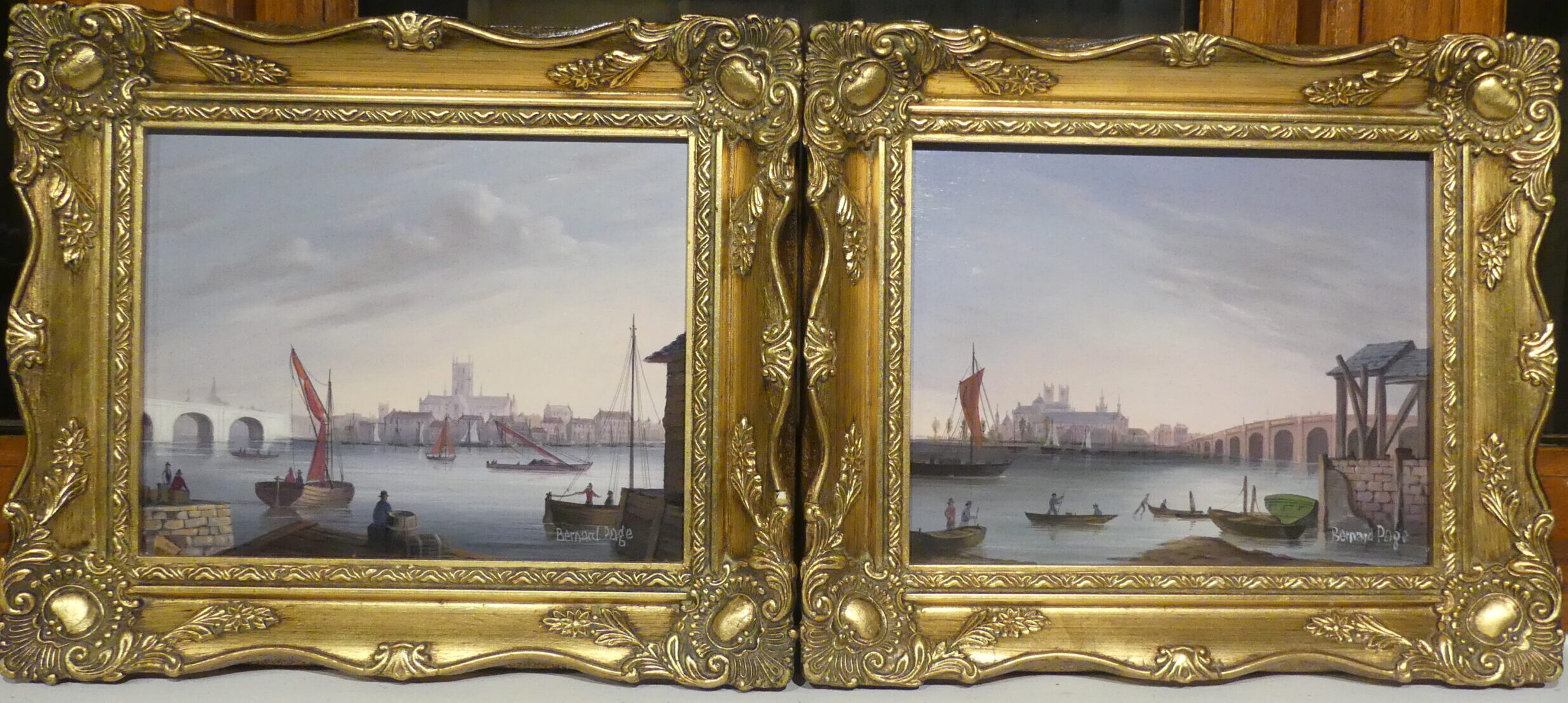Bernard Page paintings Old London Town