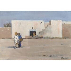 Harry Baines painting India