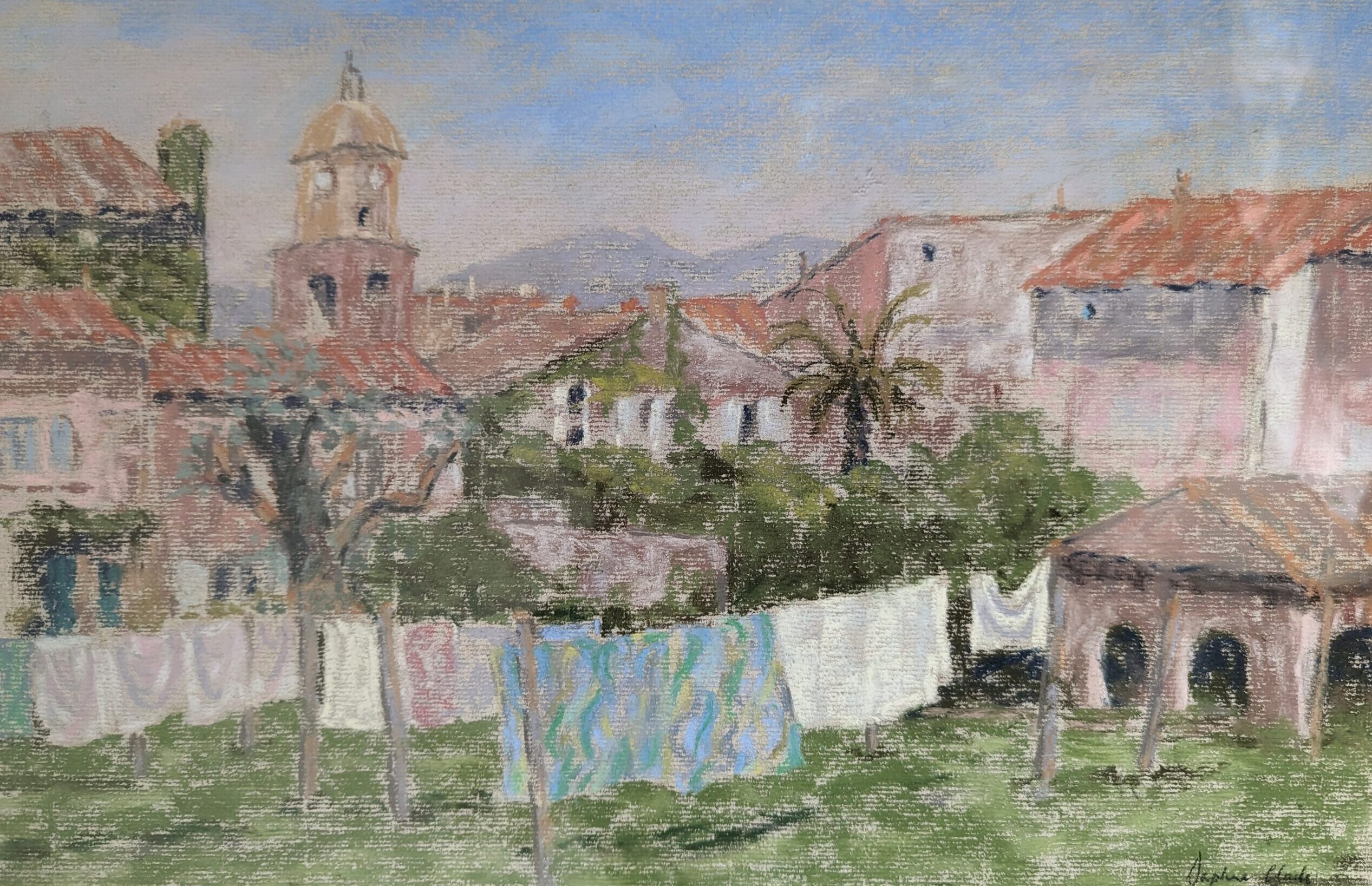 Daphne Clark painting st tropez