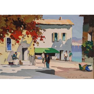 Doyly John painting Eden Roc near Monte Carlo